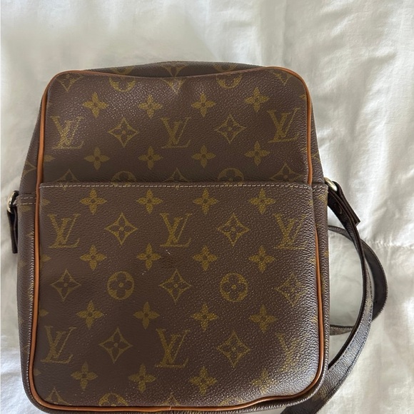 Dark Brown Monogram Messenger Bag - Picture 1 of 8